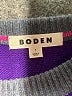 Boden 100% Wool Color Block Purple Wool Pullover Sweater Size S - photo 6