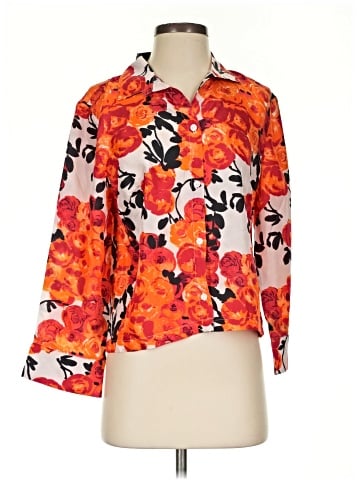 Frances Valentine 3/4 Sleeve Silk Top (view 1)