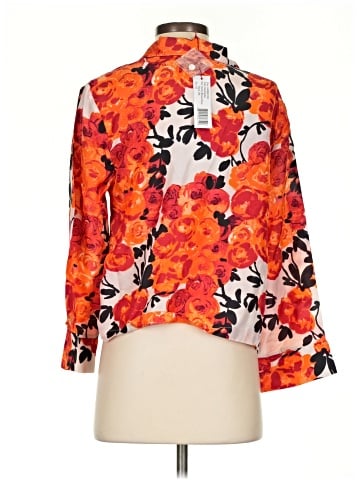Frances Valentine 3/4 Sleeve Silk Top (view 2)