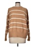 Moon & Madison Stripes Tan Pullover Sweater Size M - photo 1