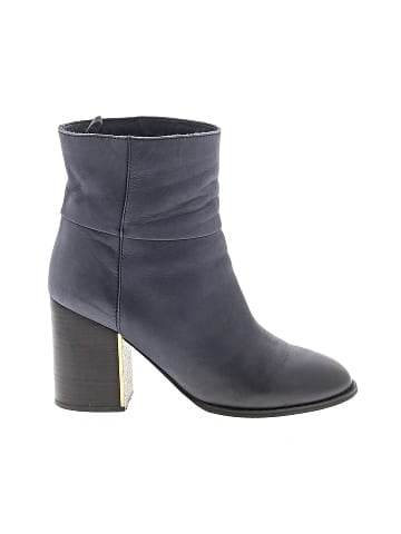 Jil Sander Navy Ankle Boots (view 1)