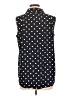Tommy Hilfiger Polka Dots Black Sleeveless Blouse Size L - photo 2