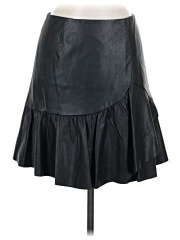 Rebecca Taylor Faux Leather Skirt (view 1)