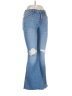 Hollister Hearts Blue Jeans Size 7s - photo 1