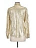 Assorted Brands 100% Polyester Metallic Gold Long Sleeve Blouse Size L - photo 2
