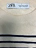 Zara Stripes Ivory Turtleneck Sweater Size M - photo 3