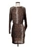 H&M Animal Print Brown Cocktail Dress Size S - photo 1