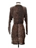 H&M Animal Print Brown Cocktail Dress Size S - photo 2