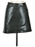 BCBG Black Faux Leather Skirt Size M - photo 1