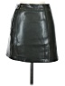 BCBG Black Faux Leather Skirt Size M - photo 2