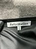 Reformation 100% Polyester Solid Black Casual Skirt Size 8 - photo 4