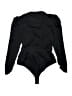 Diane von Furstenberg Solid Black Bodysuit Size L - photo 2