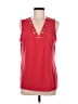 MICHAEL Michael Kors Red Sleeveless Blouse Size L - photo 1