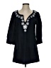 J.Crew 100% Linen Black 3/4 Sleeve Blouse Size 2 - photo 1