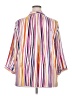 Investments 100% Polyester Stripes White 3/4 Sleeve Blouse Size 2X - photo 2