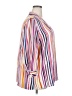 Investments 100% Polyester Stripes White 3/4 Sleeve Blouse Size 2X - photo 4
