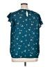Zenobia 100% Polyester Teal Short Sleeve Blouse Size 1X (estimated) - photo 2