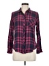 Rails 100% Rayon Plaid Burgundy Long Sleeve Button-Down Shirt Size M - photo 1