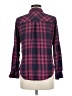 Rails 100% Rayon Plaid Burgundy Long Sleeve Button-Down Shirt Size M - photo 2