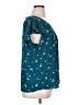 Zenobia 100% Polyester Teal Short Sleeve Blouse Size 1X (estimated) - photo 4