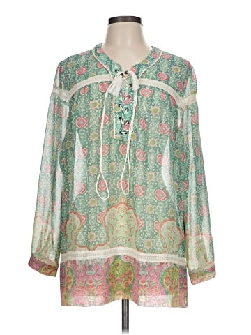 Gretchen Scott Designs Long Sleeve Blouse (view 1)