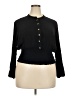 Truself 100% Rayon Black Long Sleeve Blouse Size 2X - photo 1