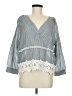 Young Essence Gray Blue 3/4 Sleeve T-Shirt Size M - photo 1