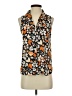 Who What Wear 100% Polyester Orange Sleeveless Blouse Size XS - photo 1