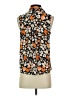 Who What Wear 100% Polyester Orange Sleeveless Blouse Size XS - photo 2