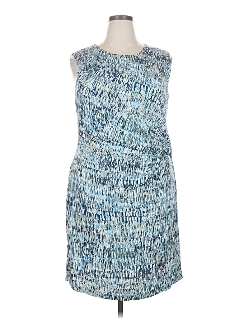 Pre-owned Nic + Zoe Cocktail Dress In Blue