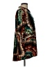 Cubism Print Brown Long Sleeve Blouse Size L - photo 4