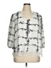 LC Lauren Conrad Silver 3/4 Sleeve Blouse Size XL (estimated) - photo 1