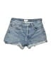 AGOLDE 100% Cotton Blue Denim Shorts Size 28 waist - photo 1