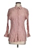 Zara Pink Long Sleeve Button-Down Shirt Size M - photo 1
