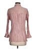Zara Pink Long Sleeve Button-Down Shirt Size M - photo 2