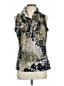 Milano Silver Sleeveless Blouse Size L - photo 1