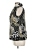 Milano Silver Sleeveless Blouse Size L - photo 5