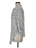 Vixbe 100% Rayon Stripes Silver 3/4 Sleeve Button-Down Shirt Size M - photo 5