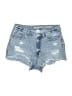 BLUE SPICE Blue Denim Shorts Size 7 - photo 1