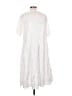 o.p.t Solid White Casual Dress Size M - photo 2