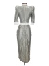 Zhivago Metallic Silver Cocktail Dress Size S - photo 2