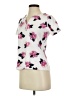 Karen Scott Hearts Ivory Short Sleeve Blouse Size XS - photo 5
