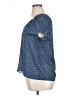 Max Studio Stars Blue Short Sleeve Blouse Size XL - photo 5