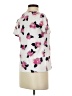 Karen Scott Hearts Ivory Short Sleeve Blouse Size XS - photo 4