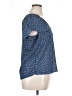 Max Studio Stars Blue Short Sleeve Blouse Size XL - photo 4