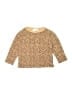 Zara 100% Baumwolle Animal Print Gold Brown Thermal Top Size 3 - 4 - photo 1