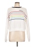 Fifth Sun Stripes White Pullover Sweater Size L - photo 1