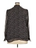 Ann Taylor LOFT 100% Polyester Gray Long Sleeve Blouse Size XXL - photo 2
