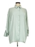 Shein 100% Polyester Solid Green 3/4 Sleeve Blouse Size 6 - photo 1
