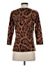 August Silk Brown 3/4 Sleeve Top Size S - photo 2
